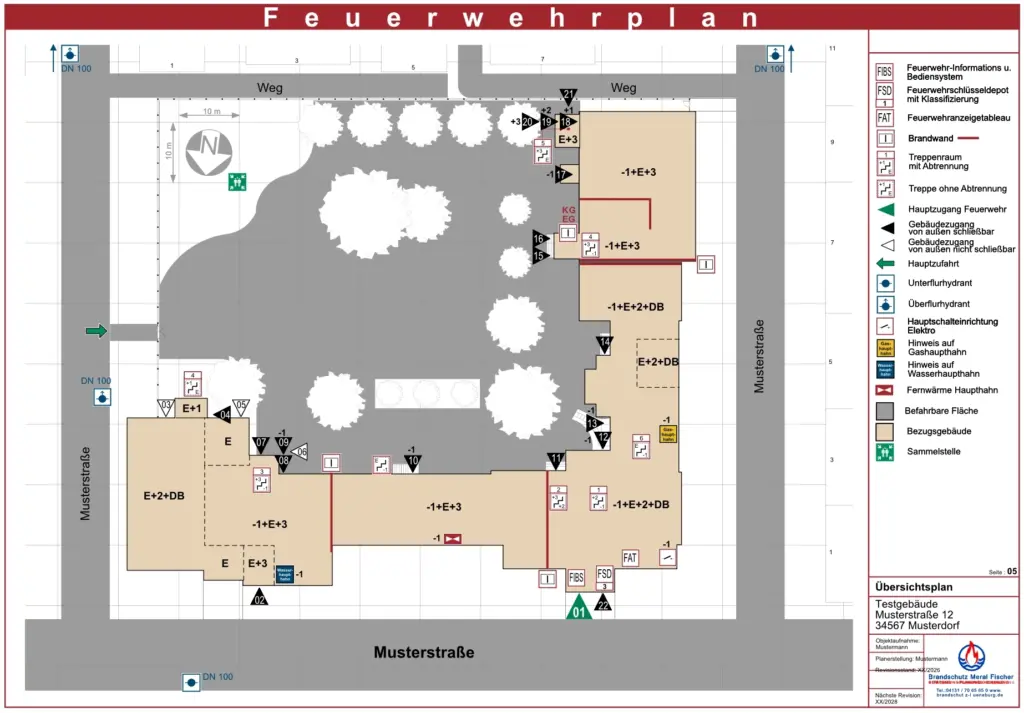 Feuerwehrplan - Brandschutz Meral Fischer